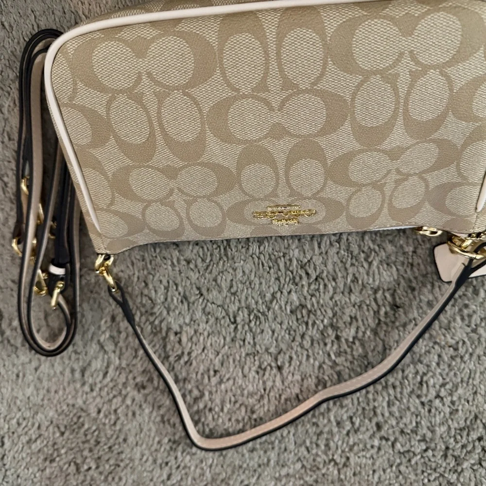 Coach Tan Signature Clutch